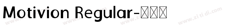 Motivion Regular字体转换